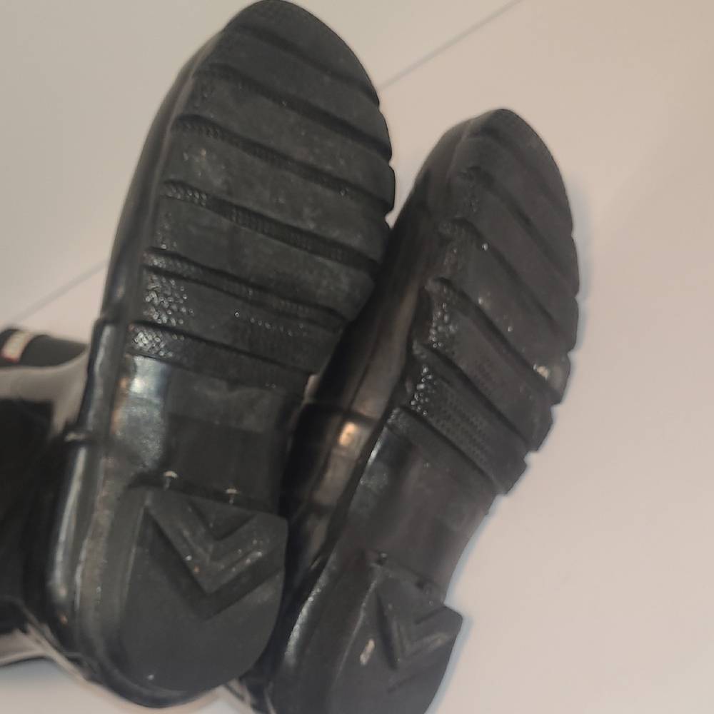 Hunter Classic Black Rain Boots with Buckle - Picture 3 of 7